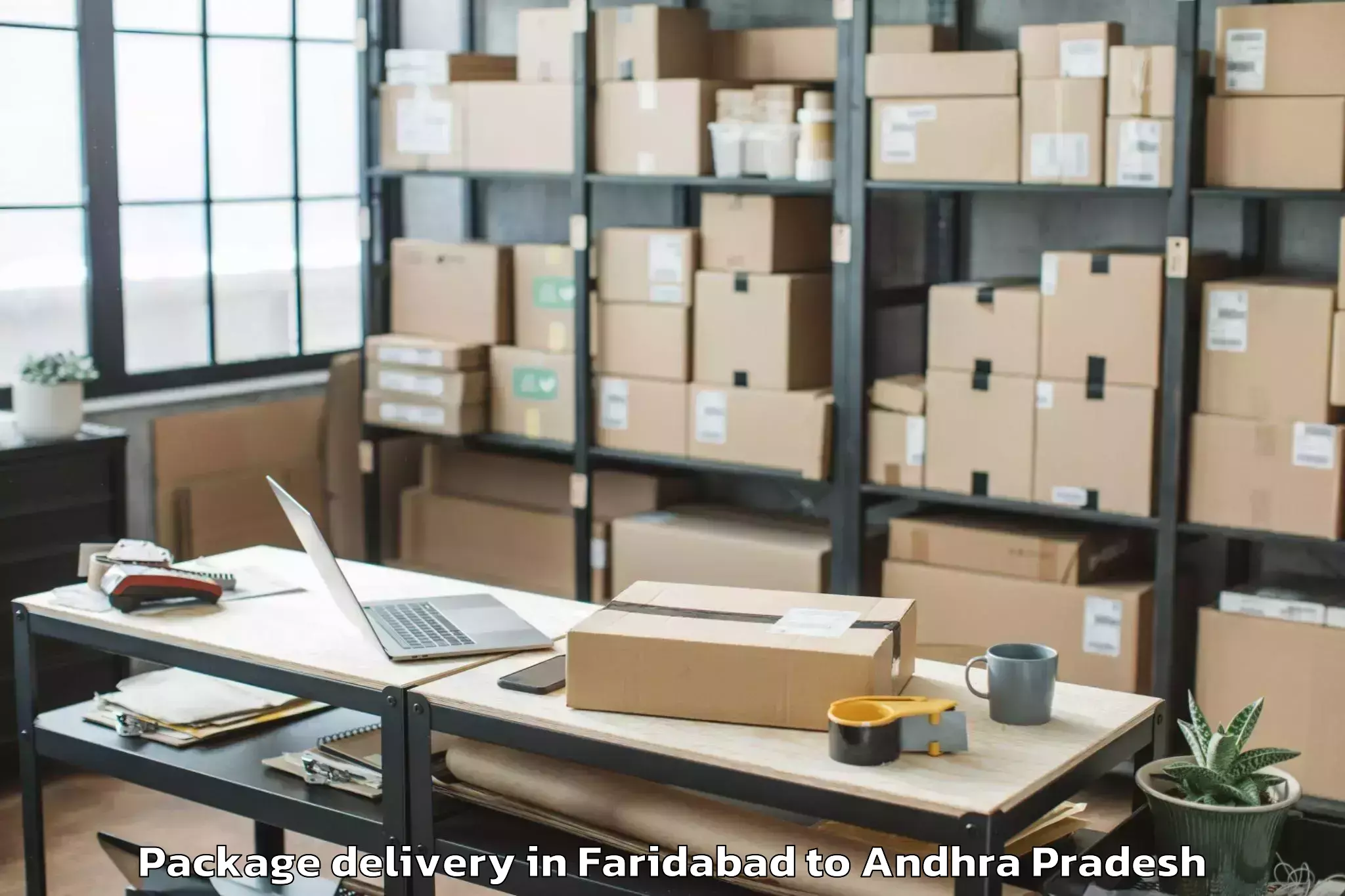 Easy Faridabad to Garladinne Package Delivery Booking